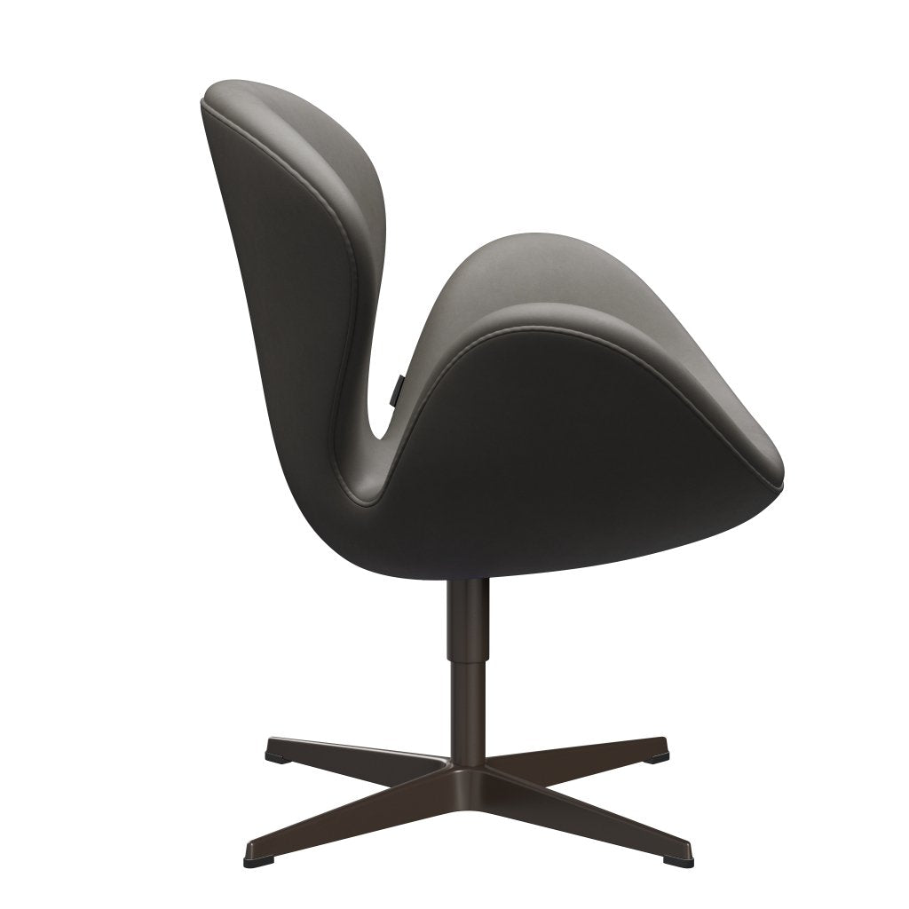 Sedia da salone Fritz Hansen Swan, bronzo marrone/lava essenziale