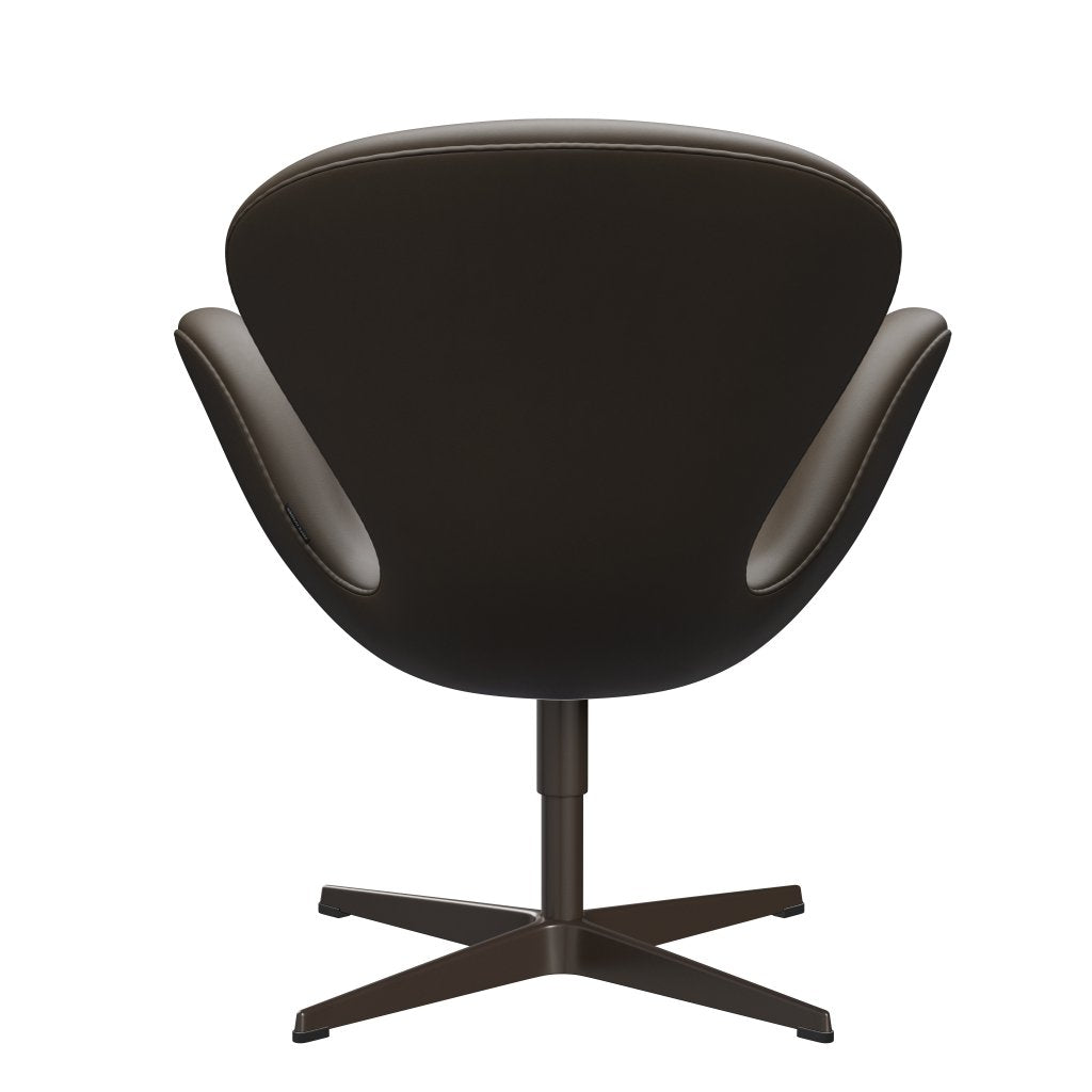 Sedia da salone Fritz Hansen Swan, bronzo marrone/pietra essenziale