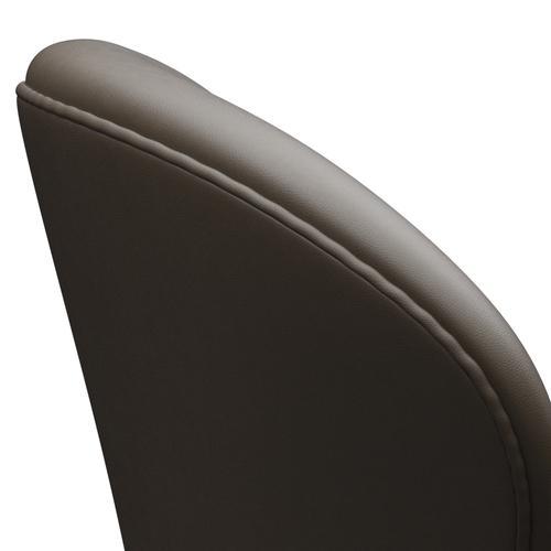 Sedia da salone Fritz Hansen Swan, bronzo marrone/pietra essenziale