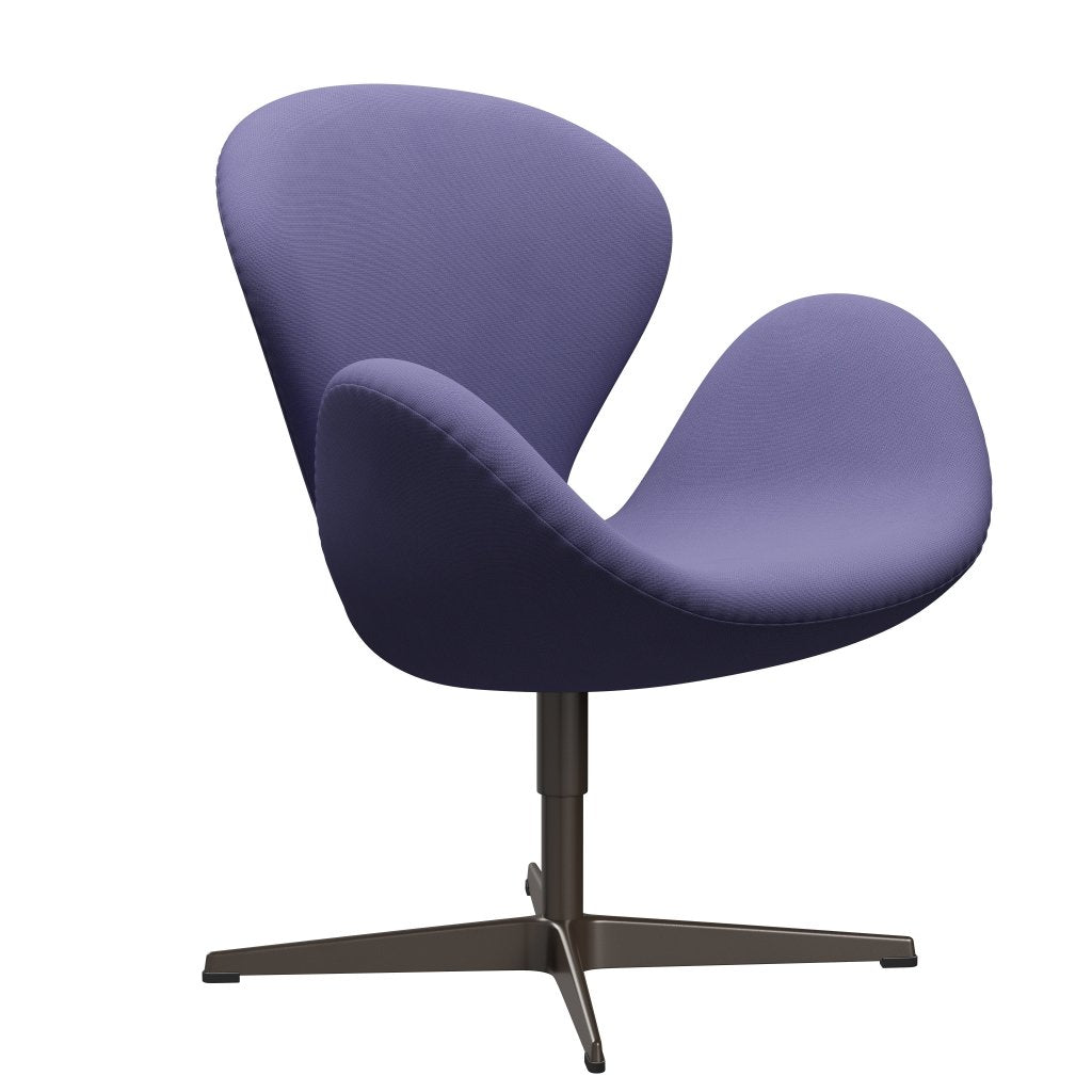 Sedia da salone Fritz Hansen Swan, bronzo marrone/viola blu fama