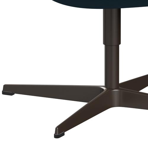 Sedia fritz Hansen Swan Lounge, bronzo marrone/blu di fama