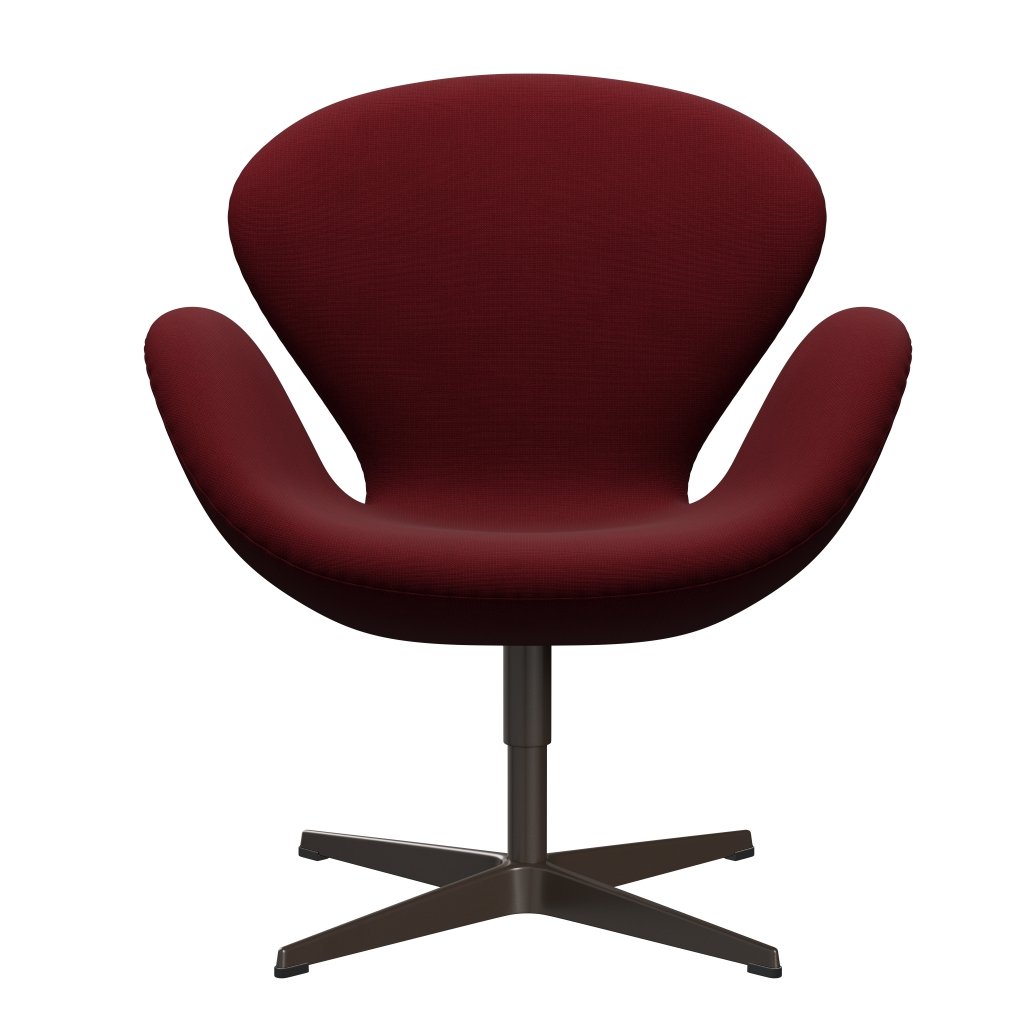 Fritz Hansen Chaise salon de cygne, bronze brun / renom Bordeaux (64058)