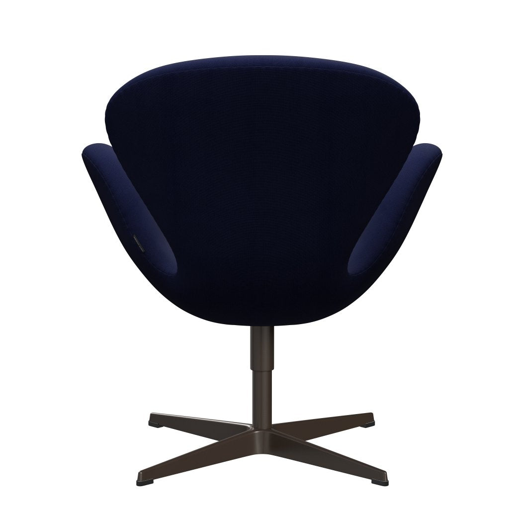 Fritz Hansen Swan Lounge Stuhl, braune Bronze/Ruhm dunkelblau (66005)