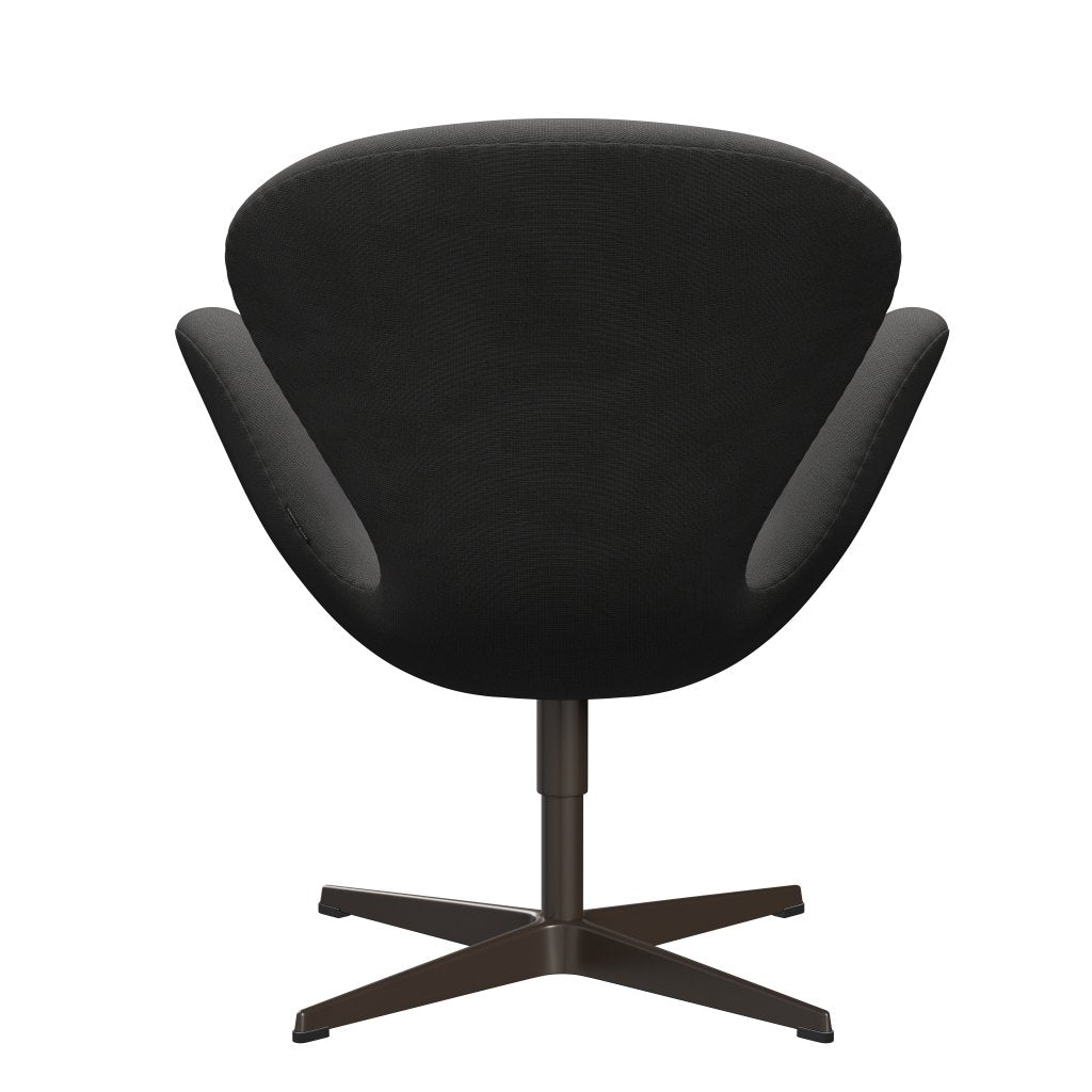 Sedia fritz Hansen Swan Lounge, bronzo marrone/fama grigio scuro