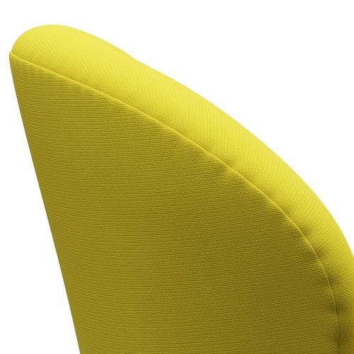 Fritz Hansen Chaise salon de cygne, bronze brun / renom jaune