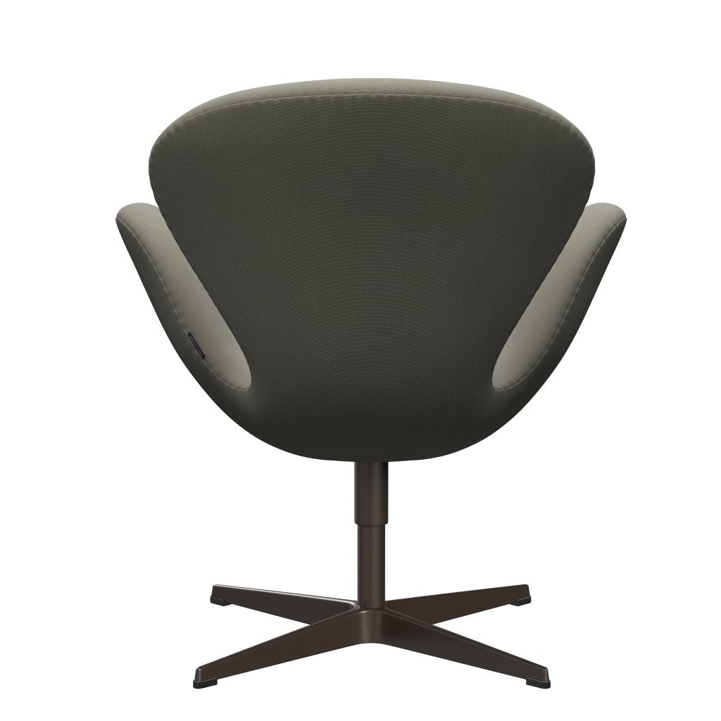 Fritz Hansen Swan Lounge Chair, Brown Bronze/Fame Grey (61136)