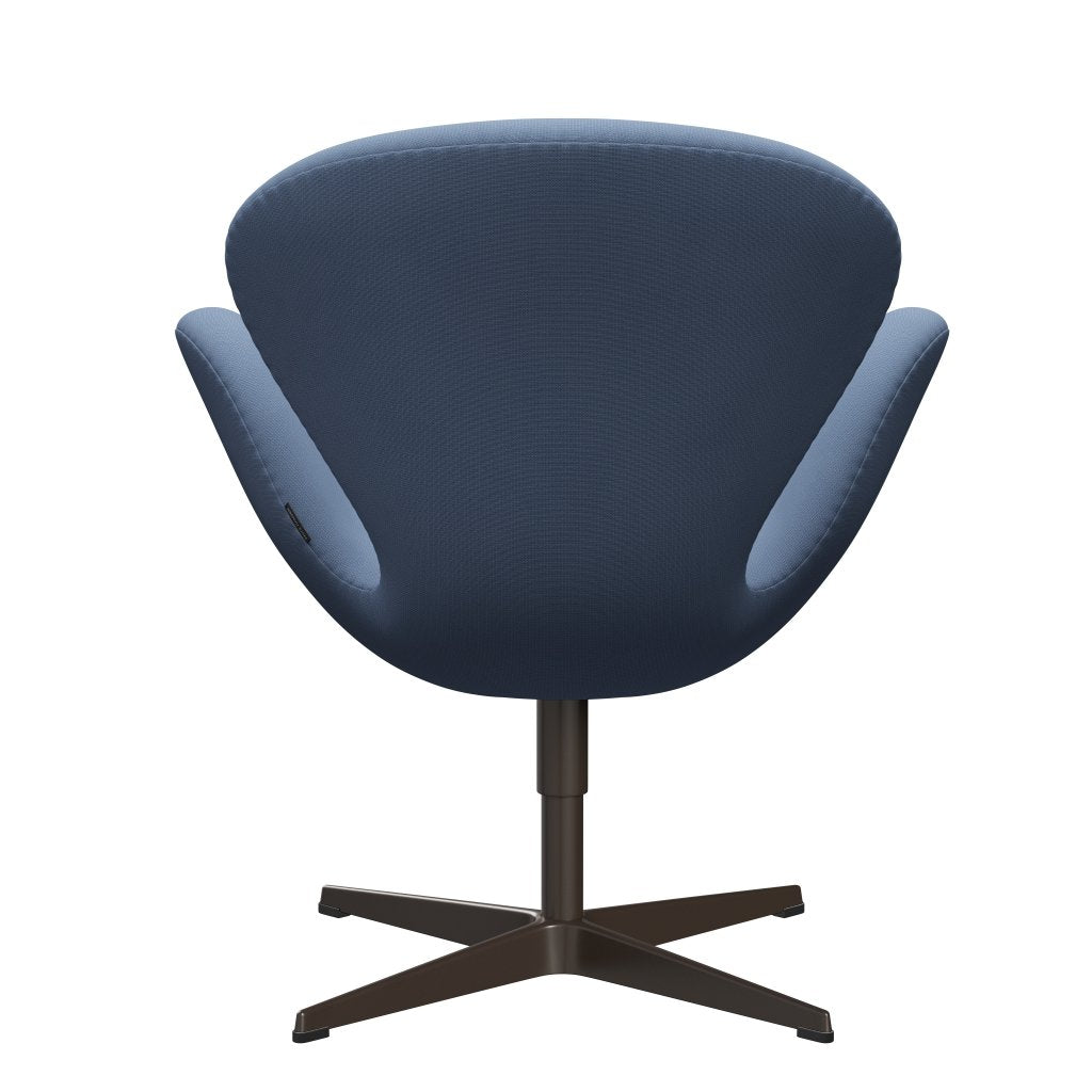 Fritz Hansen Swan Lounge Chair, Brown Bronze/Fame Grey Blue