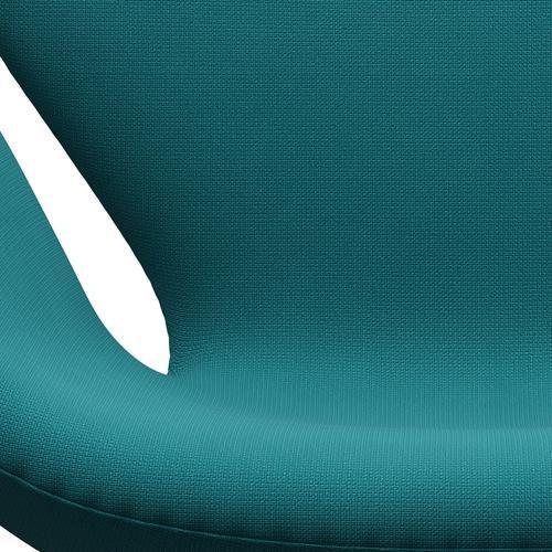 Fritz Hansen Chaise de salon de cygne, bronze brun / renom Turquoise verte