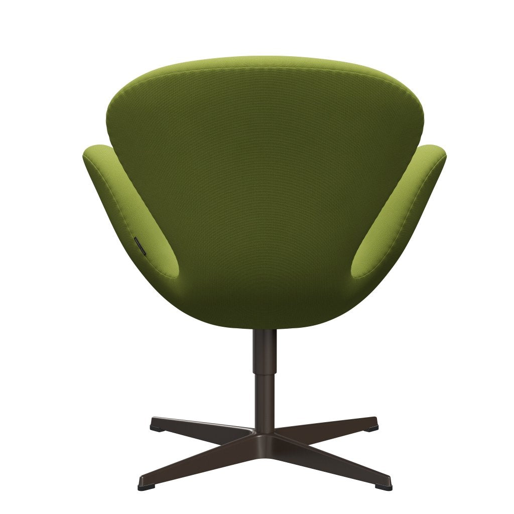 Sedia fritz Hansen Swan Lounge, bronzo marrone/broncio luminoso verde