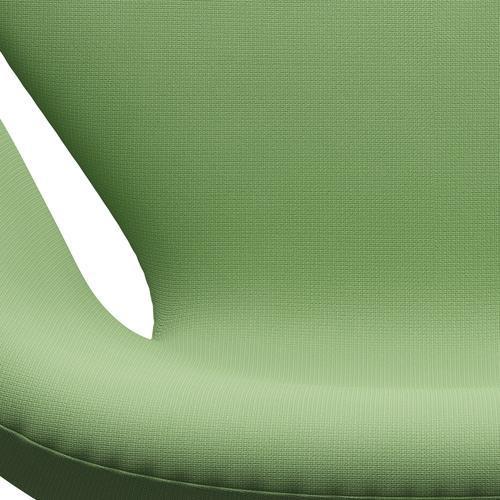 Sedia fritz Hansen Swan Lounge, bronzo marrone/fame verde chiaro