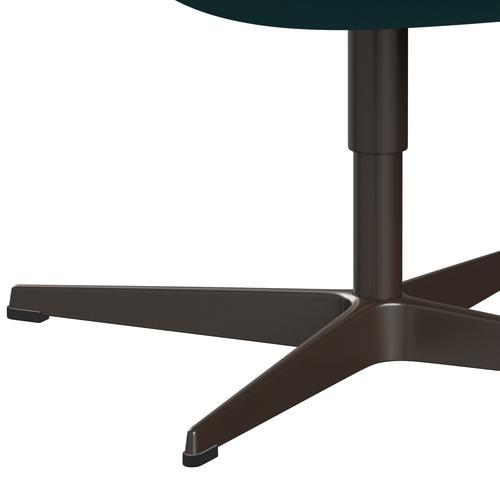 Sedia da salone Fritz Hansen Swan, bronzo marrone/fama turchese (67016)