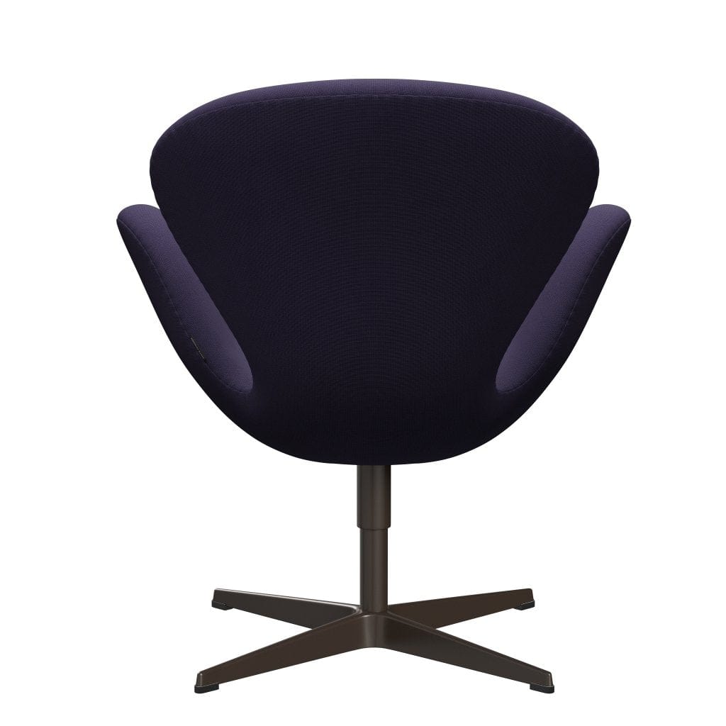 Sedia da salone Fritz Hansen Swan, bronzo marrone/fame viola scuro