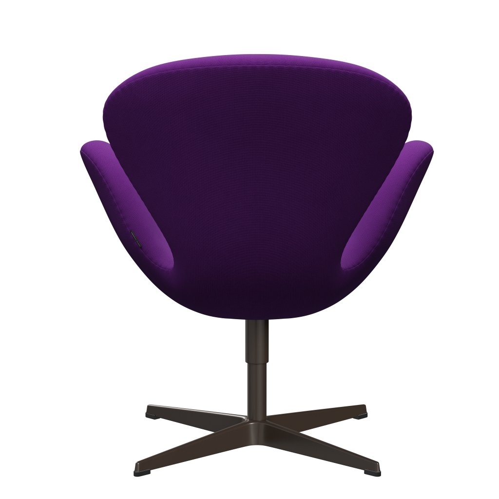 Sedia da salone Fritz Hansen Swan, bronzo marrone/fame viola