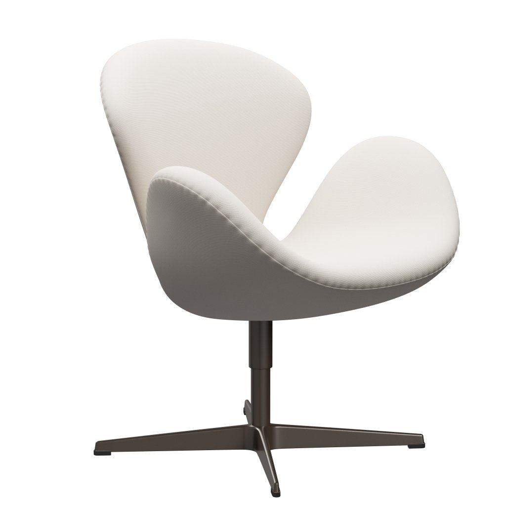 Fritz Hansen Swan Lounge stol, brun bronze/berømmelse hvid