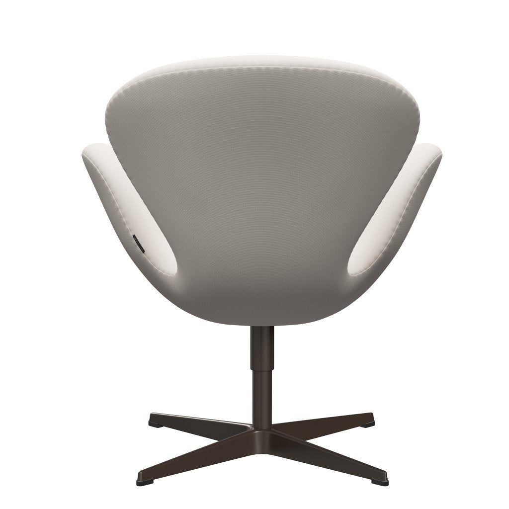 Fritz Hansen Swan Lounge -stoel, bruin bronzen/roem wit