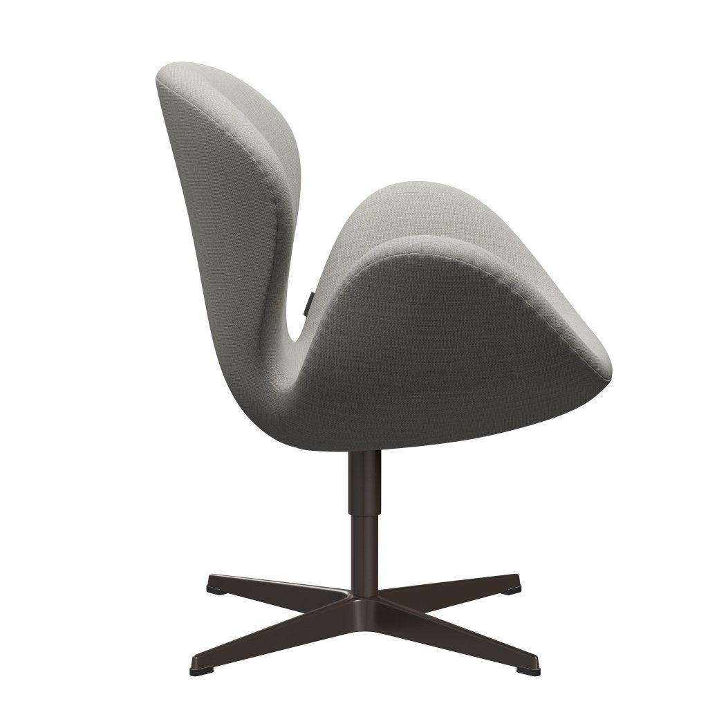 Fritz Hansen Swan Lounge Chair, bronce marrón/fiord beige/piedra