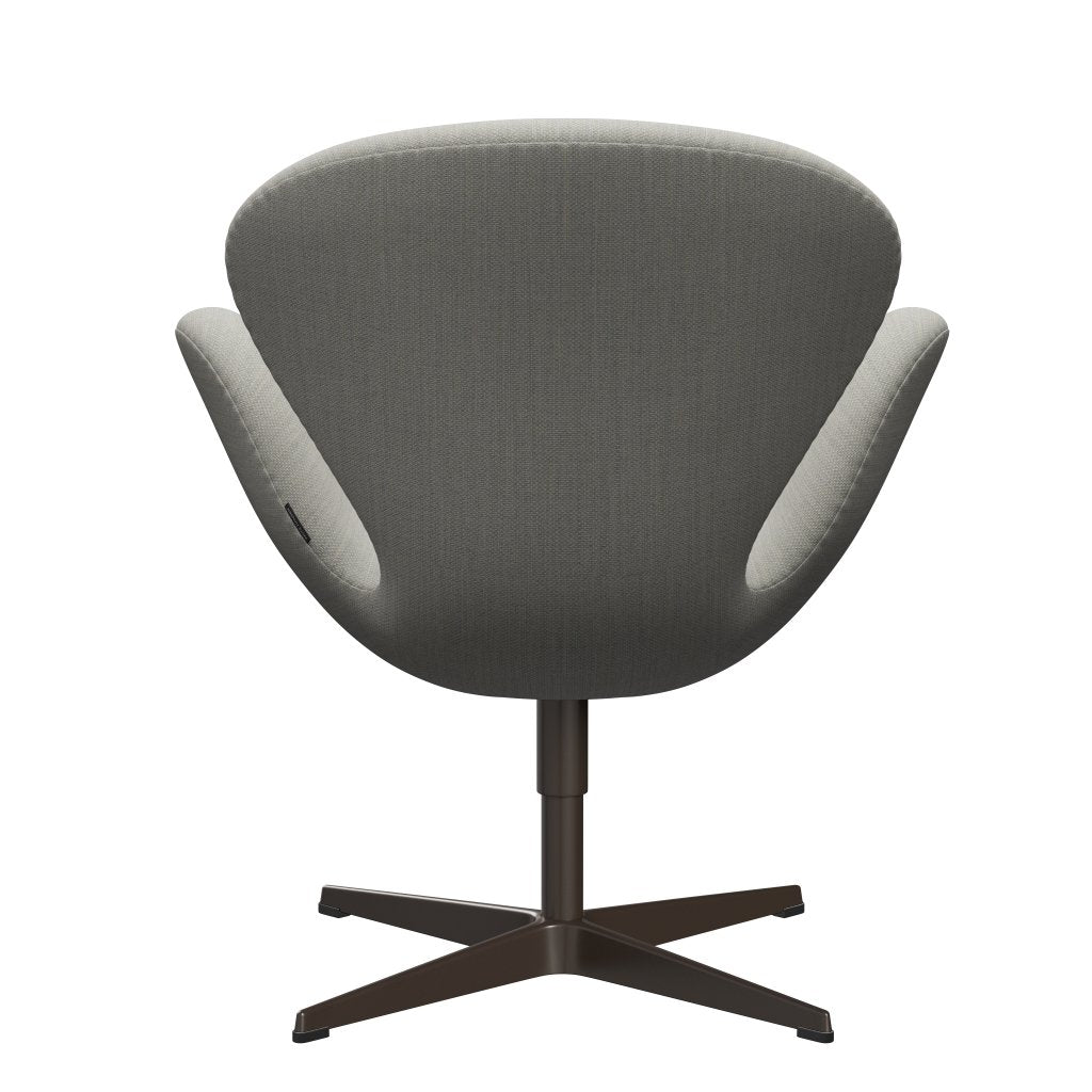 Sedia da salone Fritz Hansen Swan, bronzo marrone/fiord beige/pietra