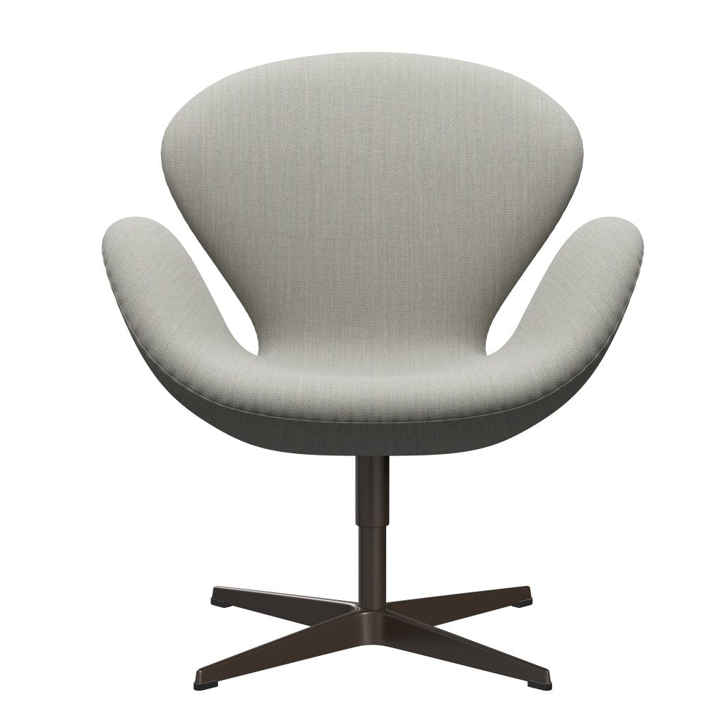 Fritz Hansen Swan Lounge Chair, bronce marrón/fiord beige/piedra