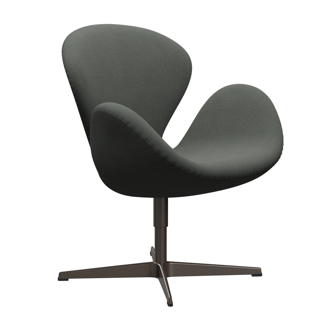 Fritz Hansen Swan Lounge Sillón, bronce marrón/fiord marrón/gris