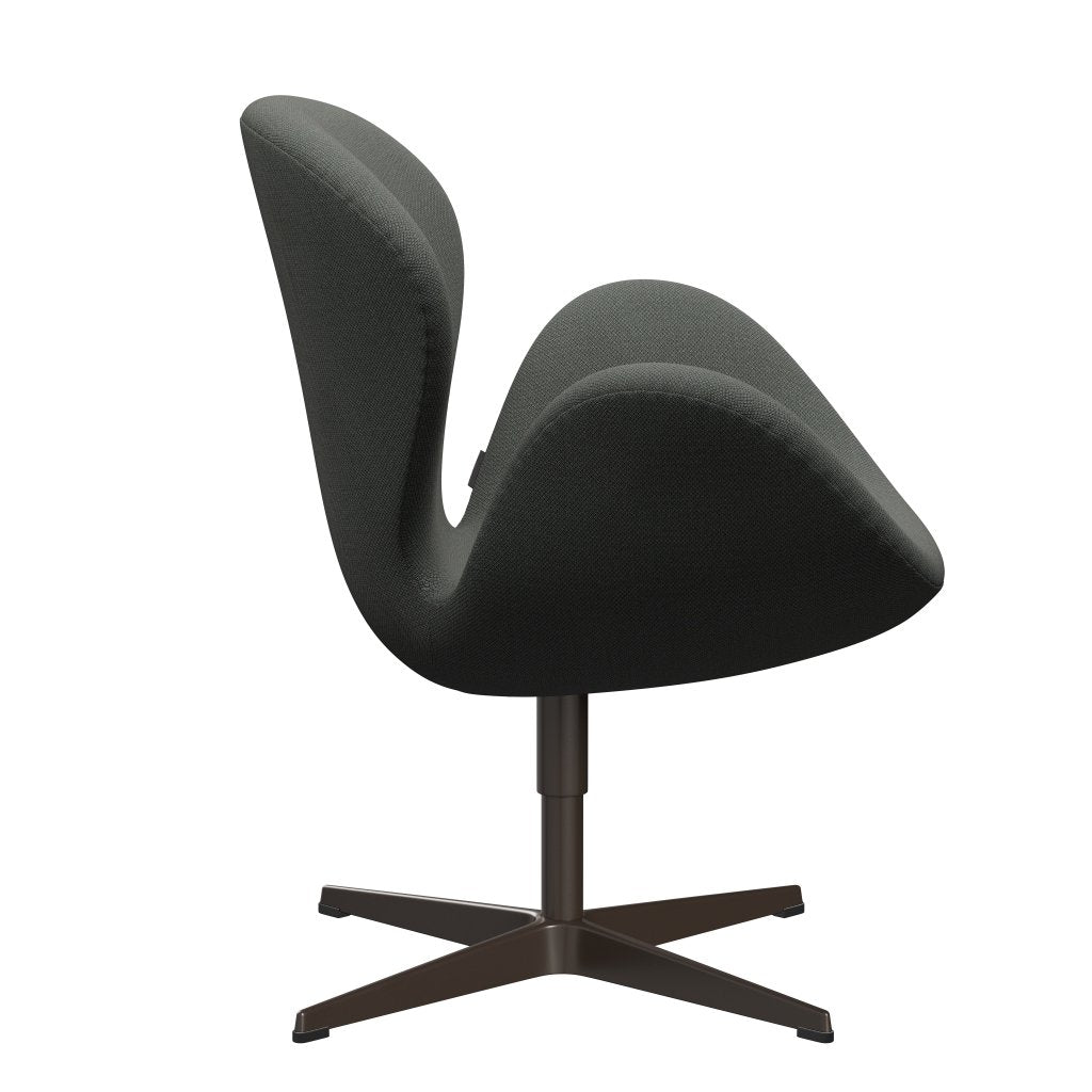 Fritz Hansen Swan Lounge -stoel, bruin brons/fiord bruin/grijs