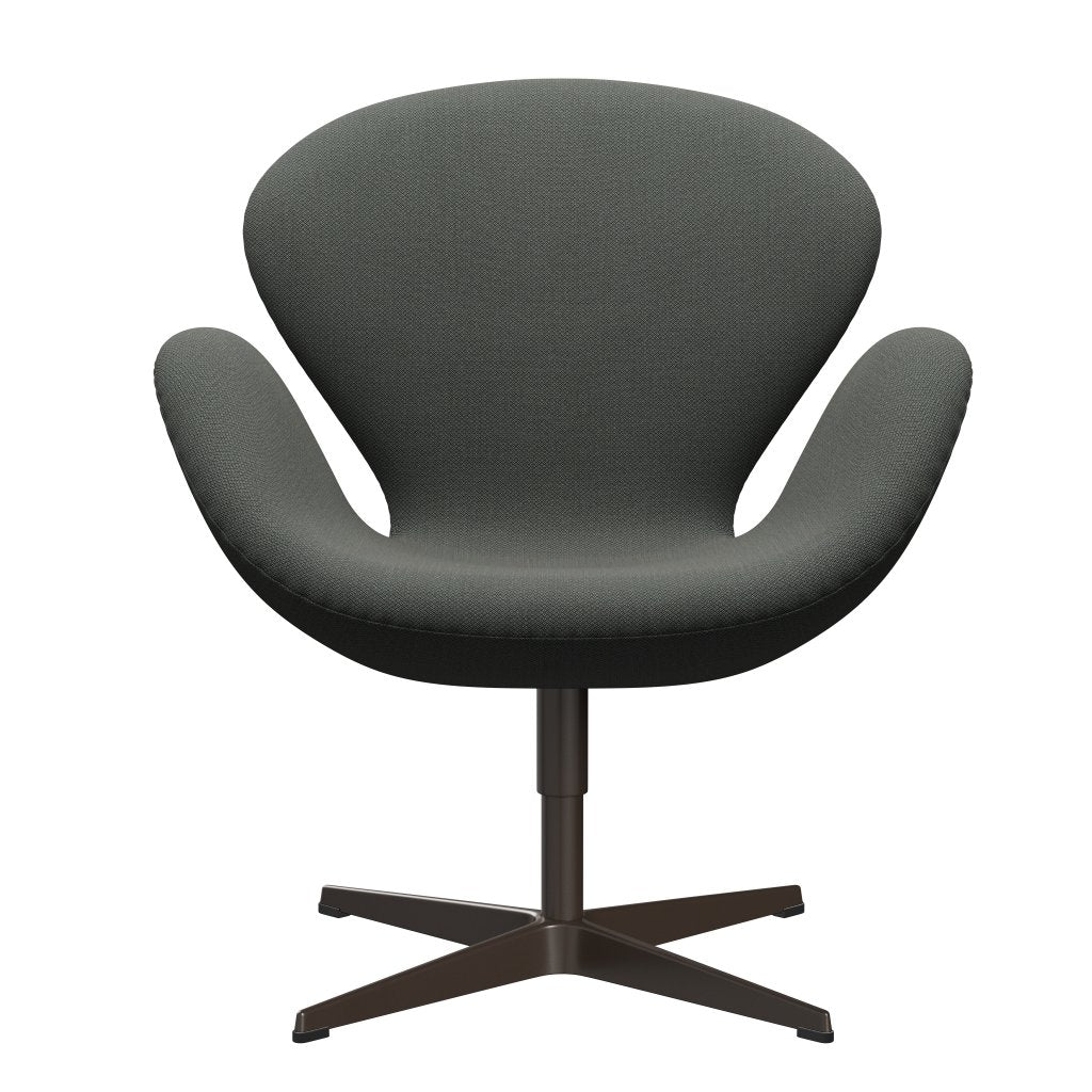 Fritz Hansen Swan Lounge Chair, Brown Bronze/Fiord Brown/Grey