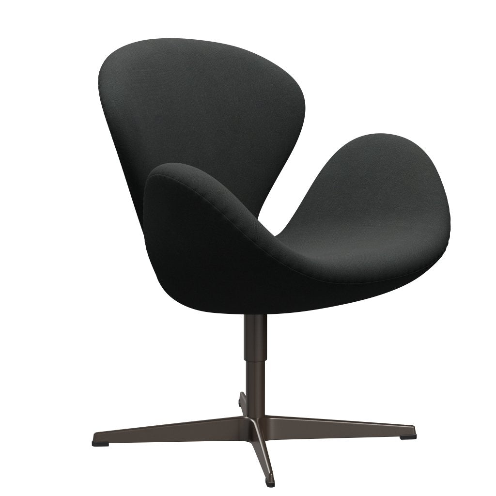 Sedia da salone Fritz Hansen Swan, bronzo marrone/grigio carbone fiord