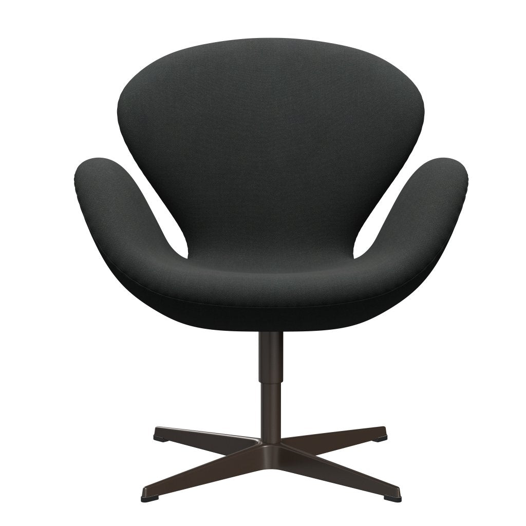 Sedia da salone Fritz Hansen Swan, bronzo marrone/grigio carbone fiord