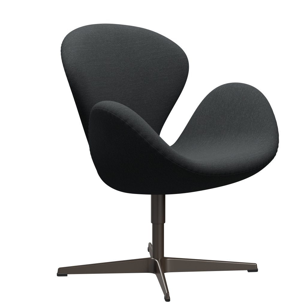 Fritz Hansen Swan Lounge -stoel, bruin brons/fiord donkergrijs veelkleurig