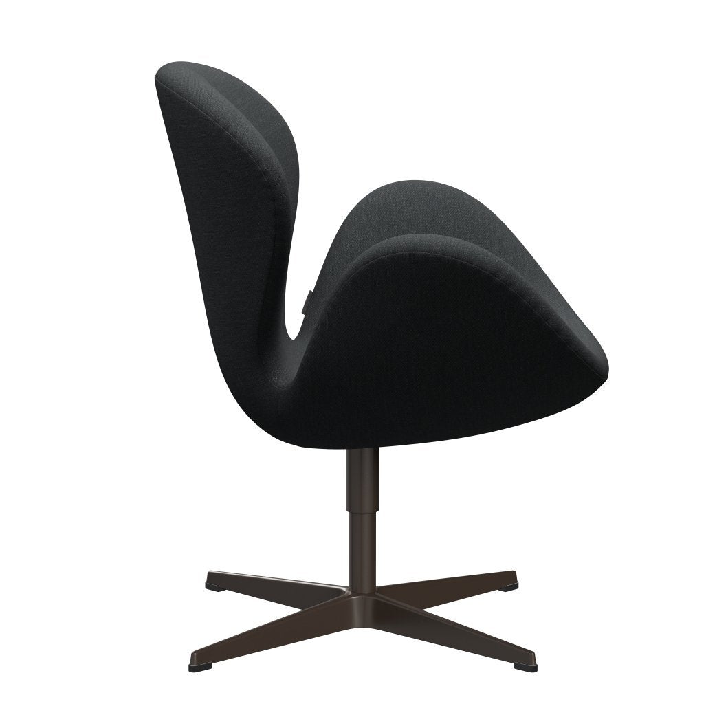 Fritz Hansen Swan Lounge Chair, braune Bronze/Fiord dunkelgrau mehrfarbig