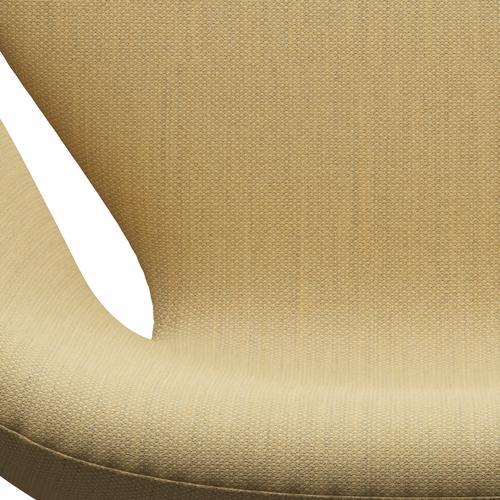 Fritz Hansen Chaise de salon de cygne, bronze brun / fiord jaune fin