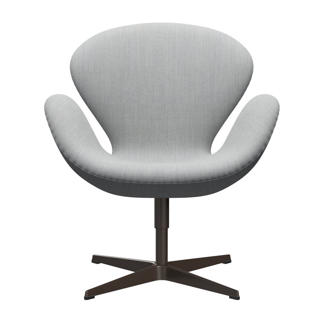 Fritz Hansen Swan Lounge -stoel, bruin brons/fiord grijs/medium grijs