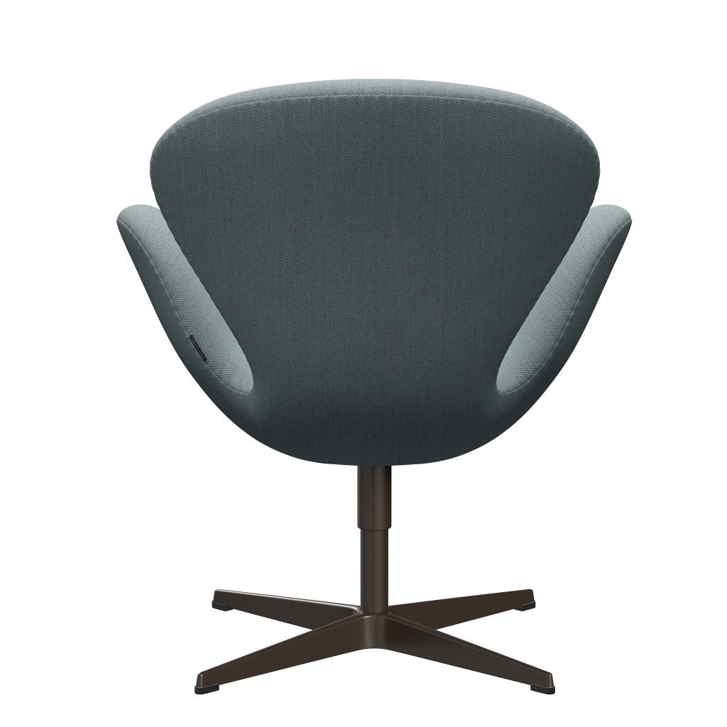 Fritz Hansen Swan Lounge Chair, Brown Bronze/Fiord Green/Blue/Stone