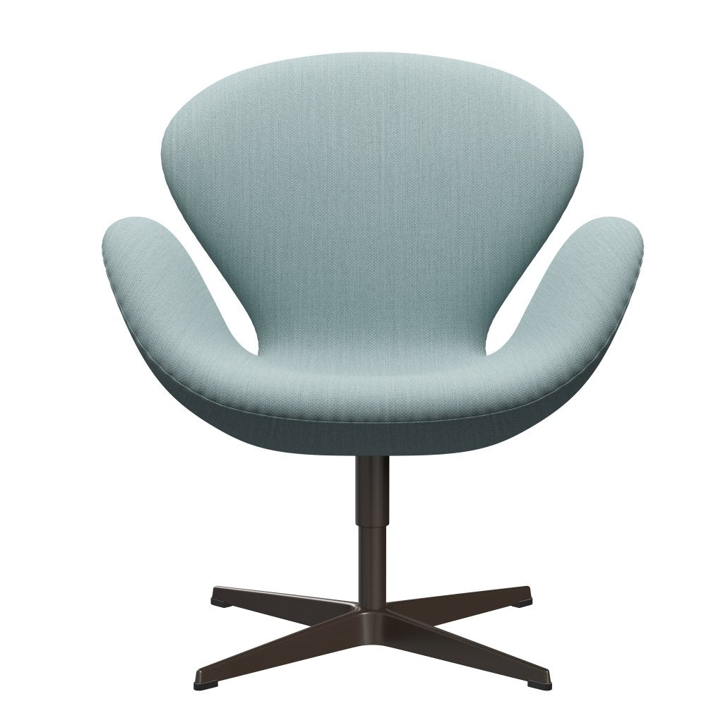 Fritz Hansen Swan Lounge Chair, braune Bronze/Fiord hellblau/Stein