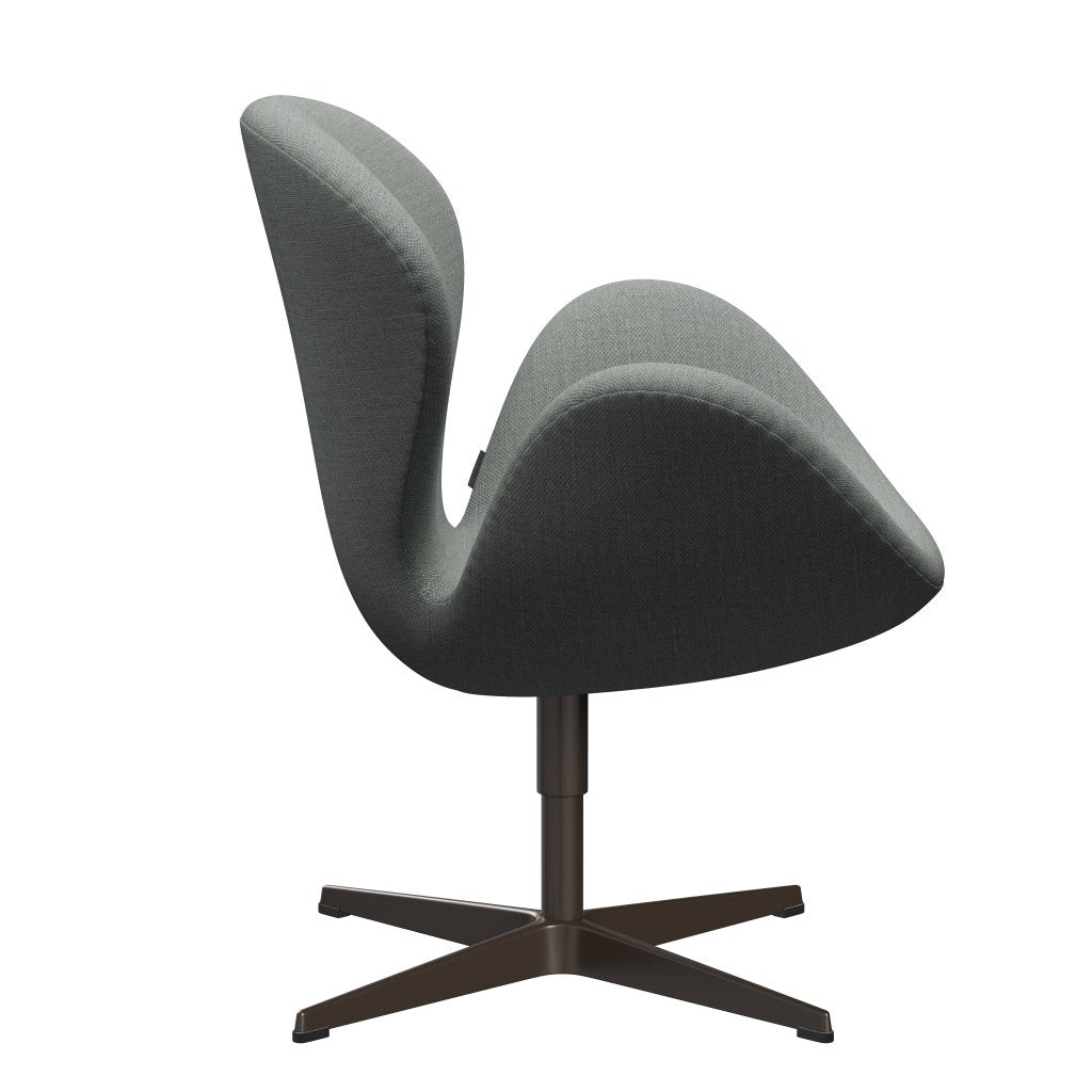 Fritz Hansen Swan Lounge -stoel, bruin brons/fiord medium grijs