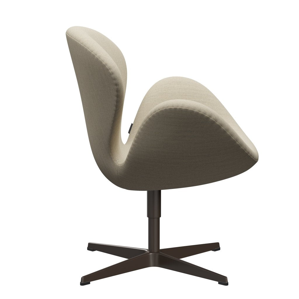 Fritz Hansen Swan Lounge Chair, brauner Bronze/Fiord Natural Sand