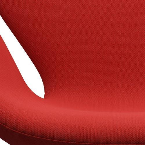 Fritz Hansen Swan Lounge -stoel, bruin brons/fiord rood/baksteen