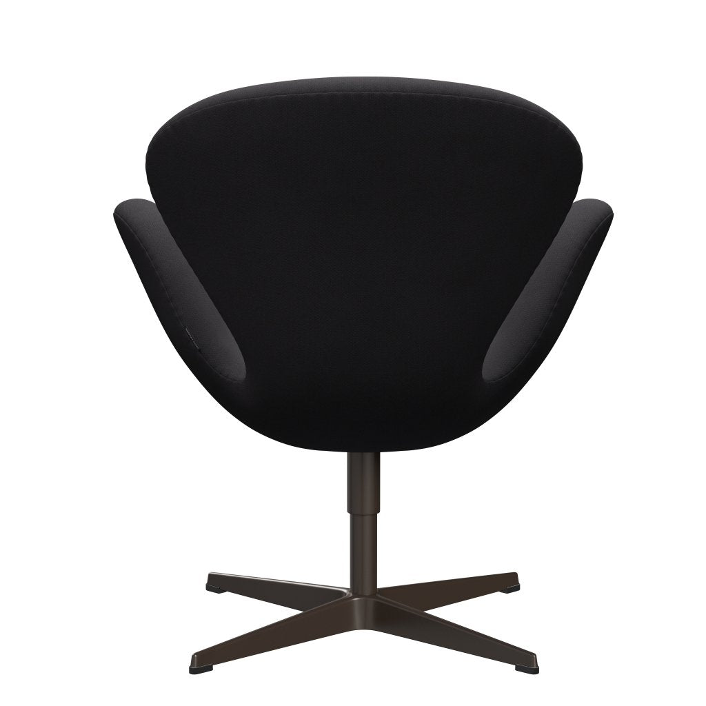 Sedia fritz Hansen Swan Lounge, bronzo marrone/fiord nero