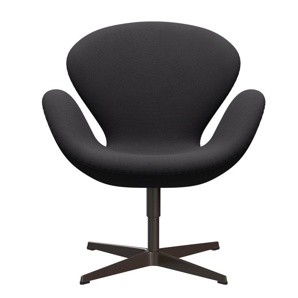 Fritz Hansen Swan Lounge Chair, bronce marrón/fiord negro