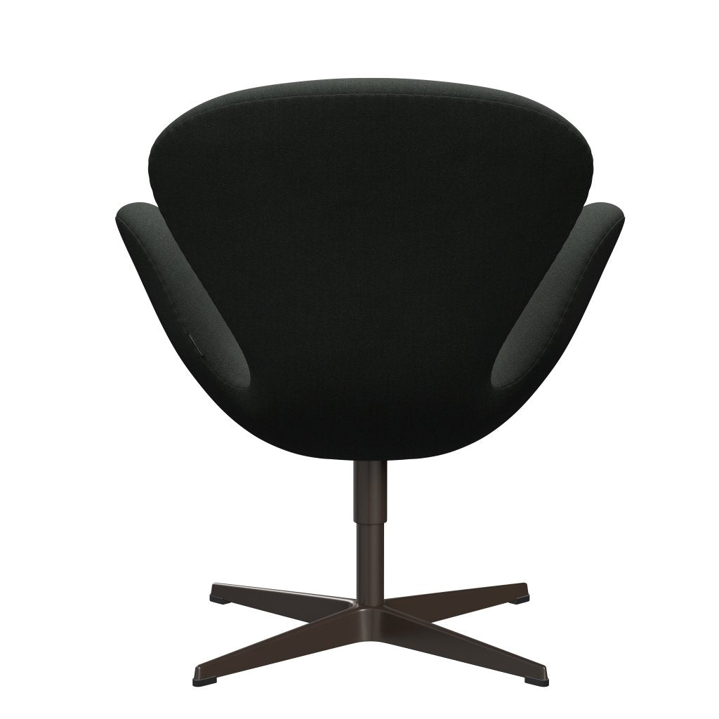 Fritz Hansen Swan Lounge Chair, Brown Bronze/Fiord Black Multicolored