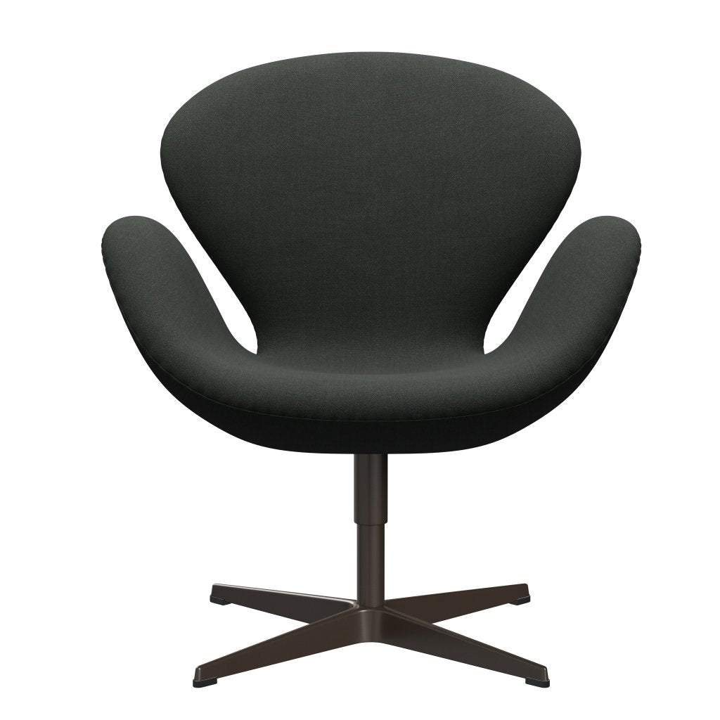 Fritz Hansen Swan Lounge Chair, bronce marrón/fiord negro multicolor