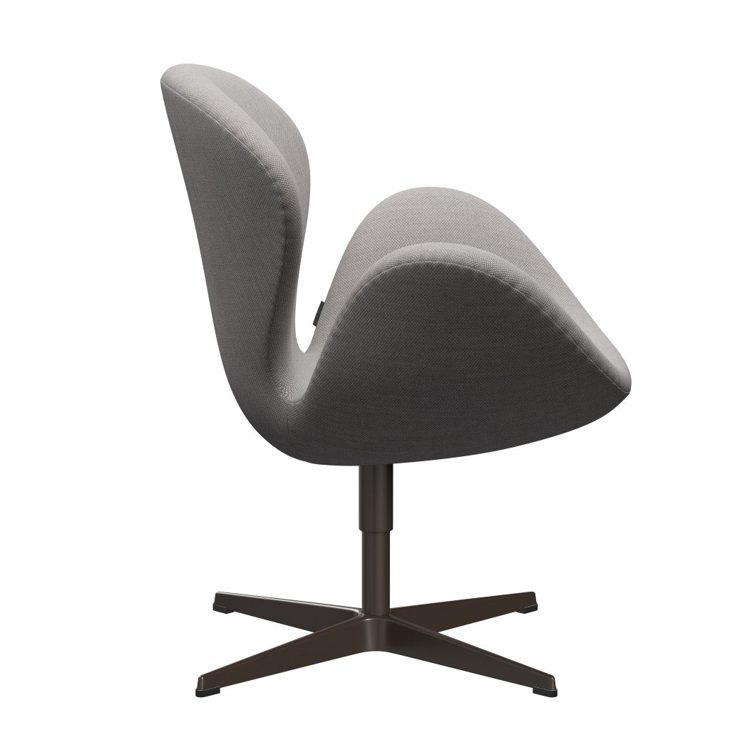 Fritz Hansen Swan Lounge Chair, Brown Bronze/Fiord Stone/Stone