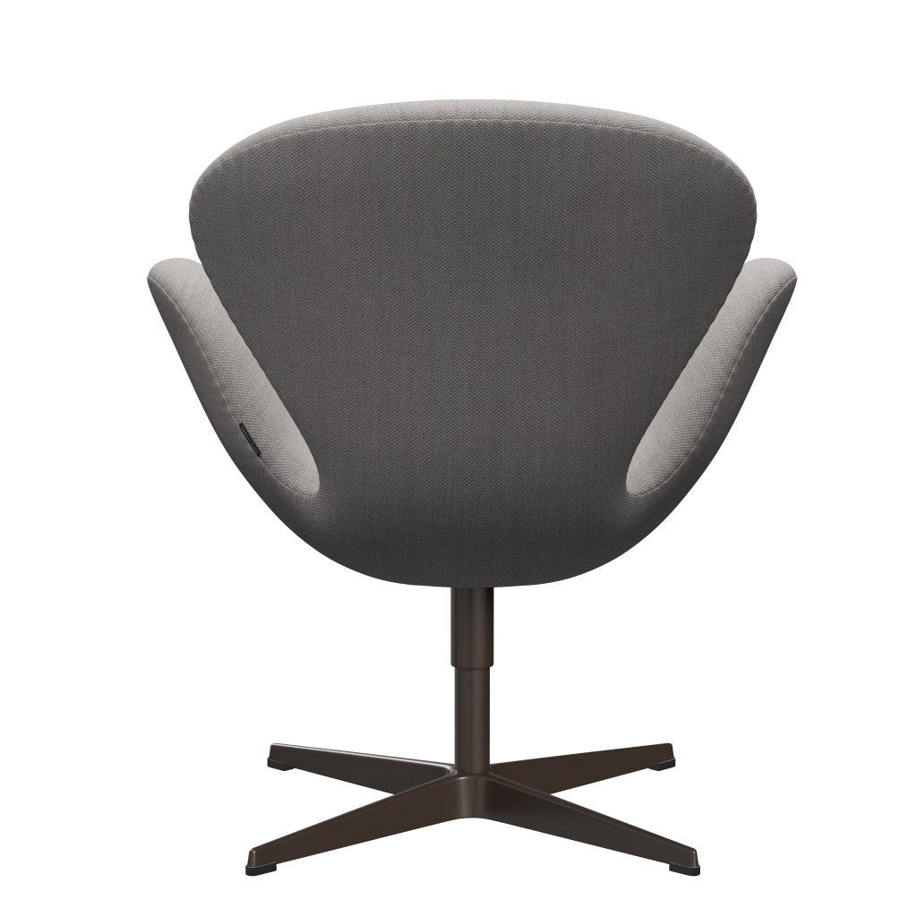 Fritz Hansen Swan Lounge Stuhl, braune Bronze/Fiordstein/Stein