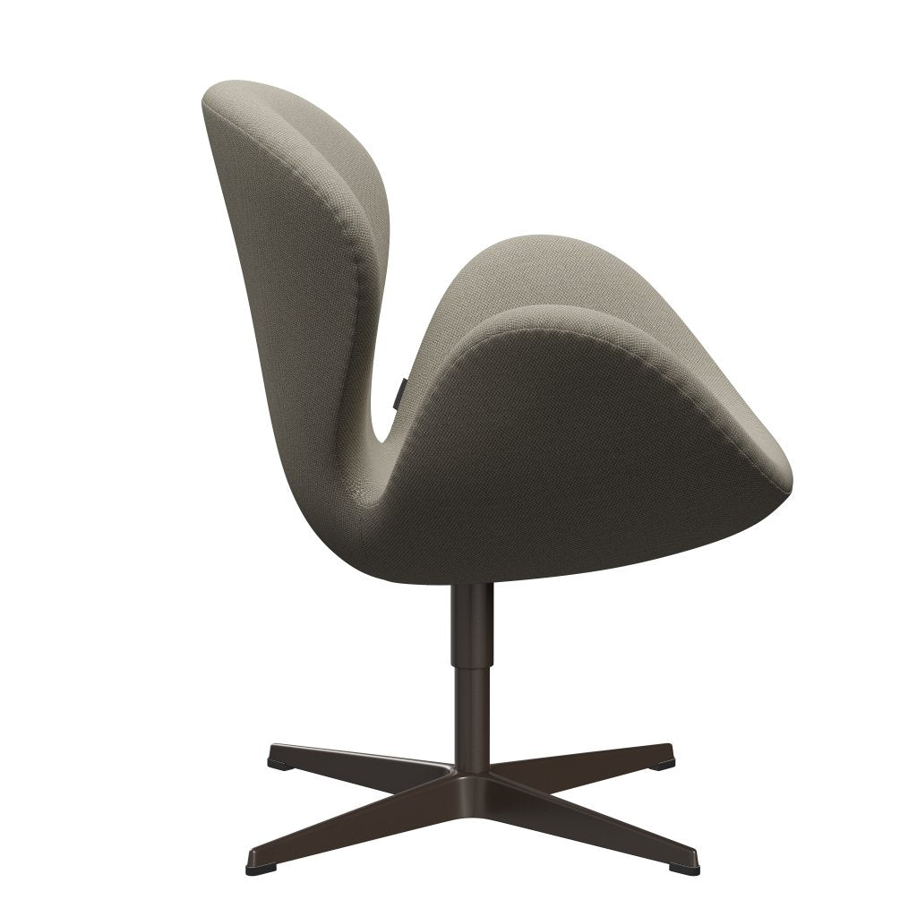 Fritz Hansen Swan Lounge stol, brun bronze/fiord taupe lys