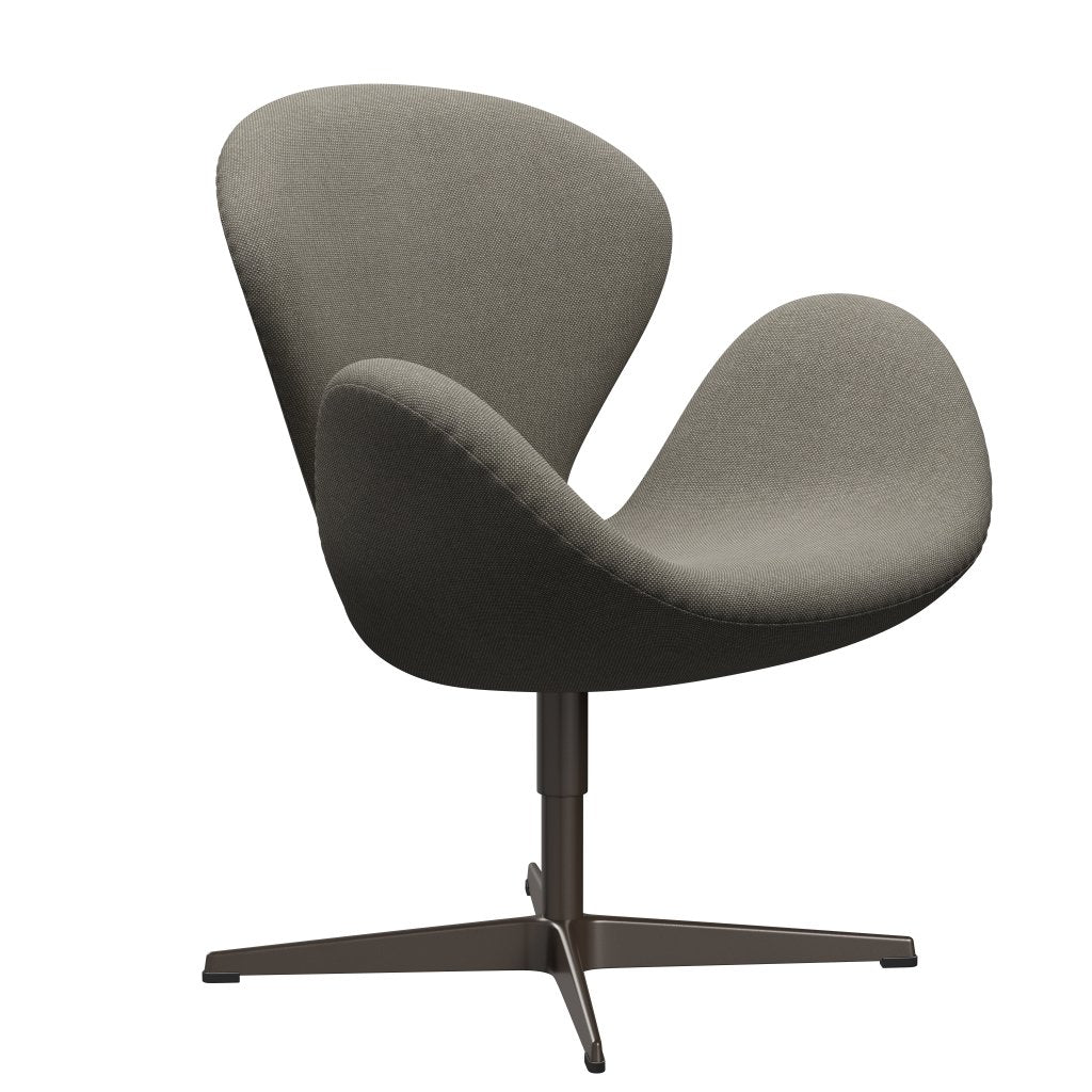 Fritz Hansen Swan Lounge stol, brun bronze/Hallingdal beige