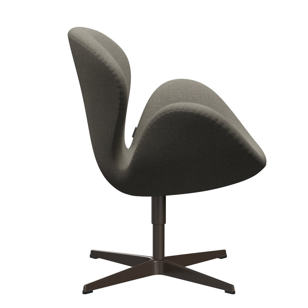 Fritz Hansen Swan Lounge -tuoli, ruskea pronssi/hallingdal beige