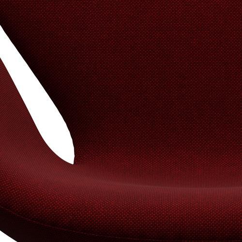 Sedia da salone Fritz Hansen Swan, bronzo marrone/rosso scuro