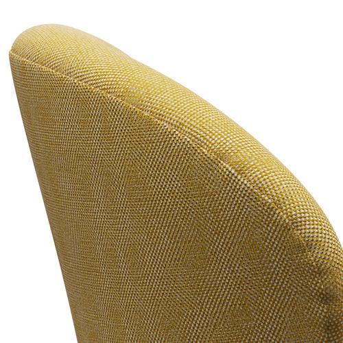 Sedia fritz Hansen Swan Lounge, bronzo marrone/giallo/bianco Hallingdal