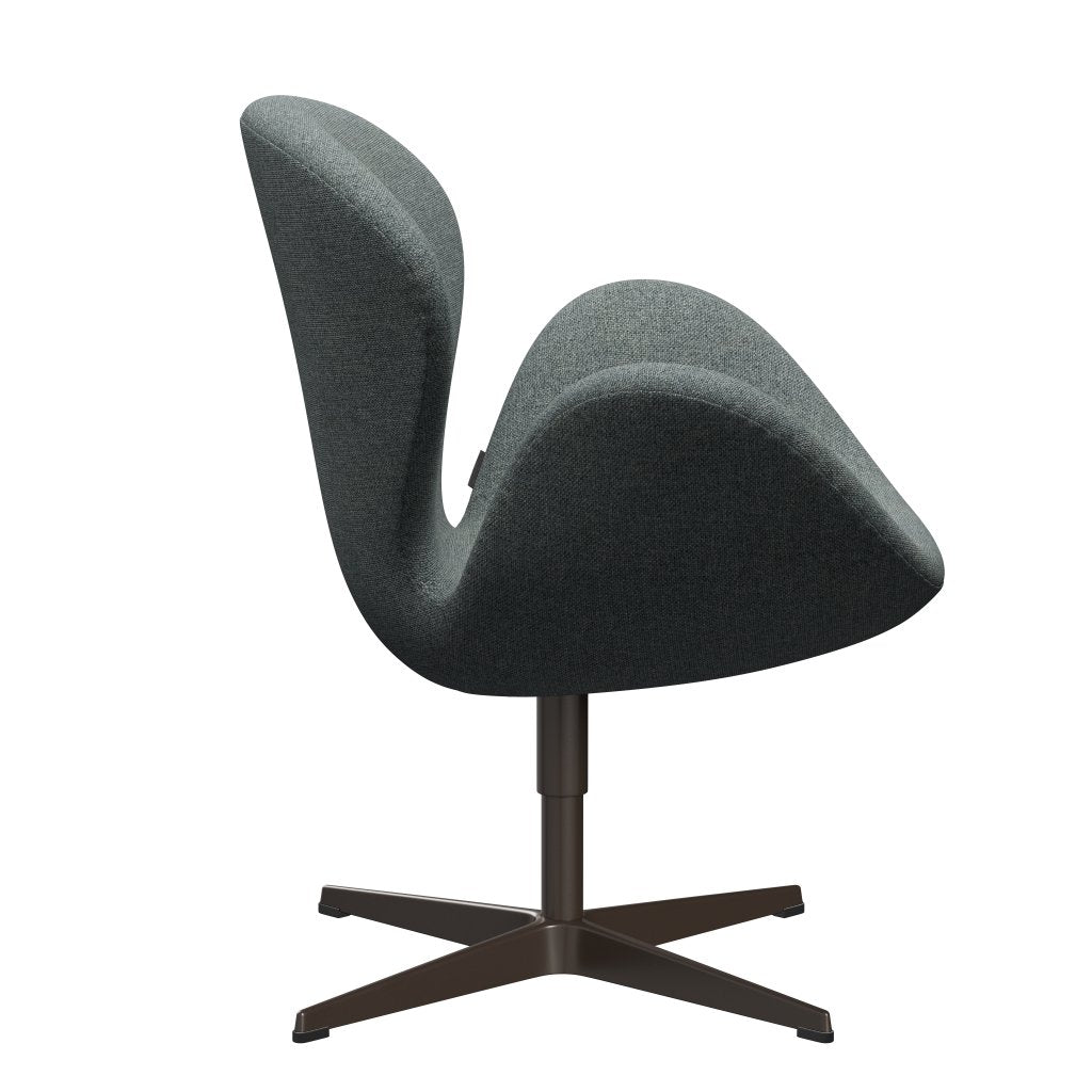 Sedia fritz Hansen Swan Lounge, bronzo marrone/grigio Hallingdal