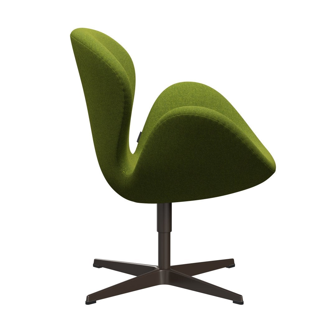 Fritz Hansen Swan Lounge stol, brun bronze/Hallingdal Green