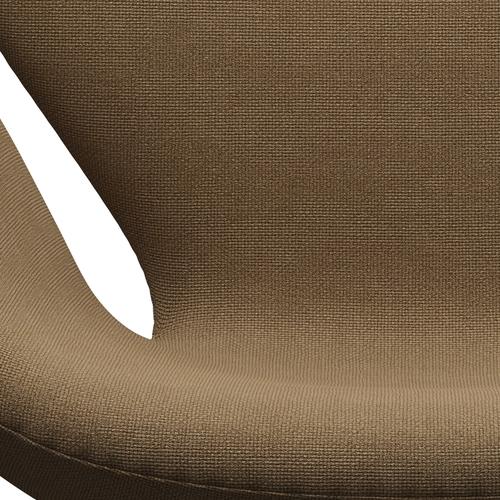 Fritz Hansen Swan Lounge -stoel, bruin brons/hallingdal lichtbruin